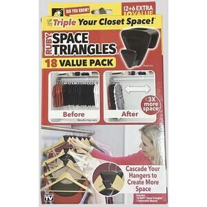 Space Saving Hangers Cascading Hooks Closet Organizer 18 Pack As Seen On TV NEW